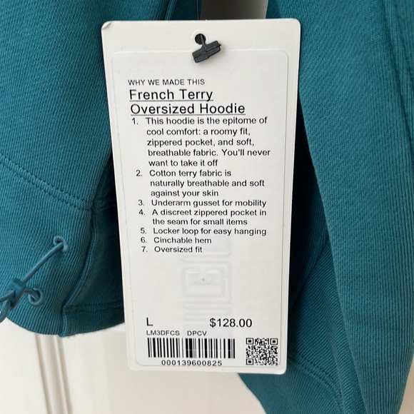 NWT Lululemon Men’s French Terry Oversized Hoodie - Picture 5 of 6